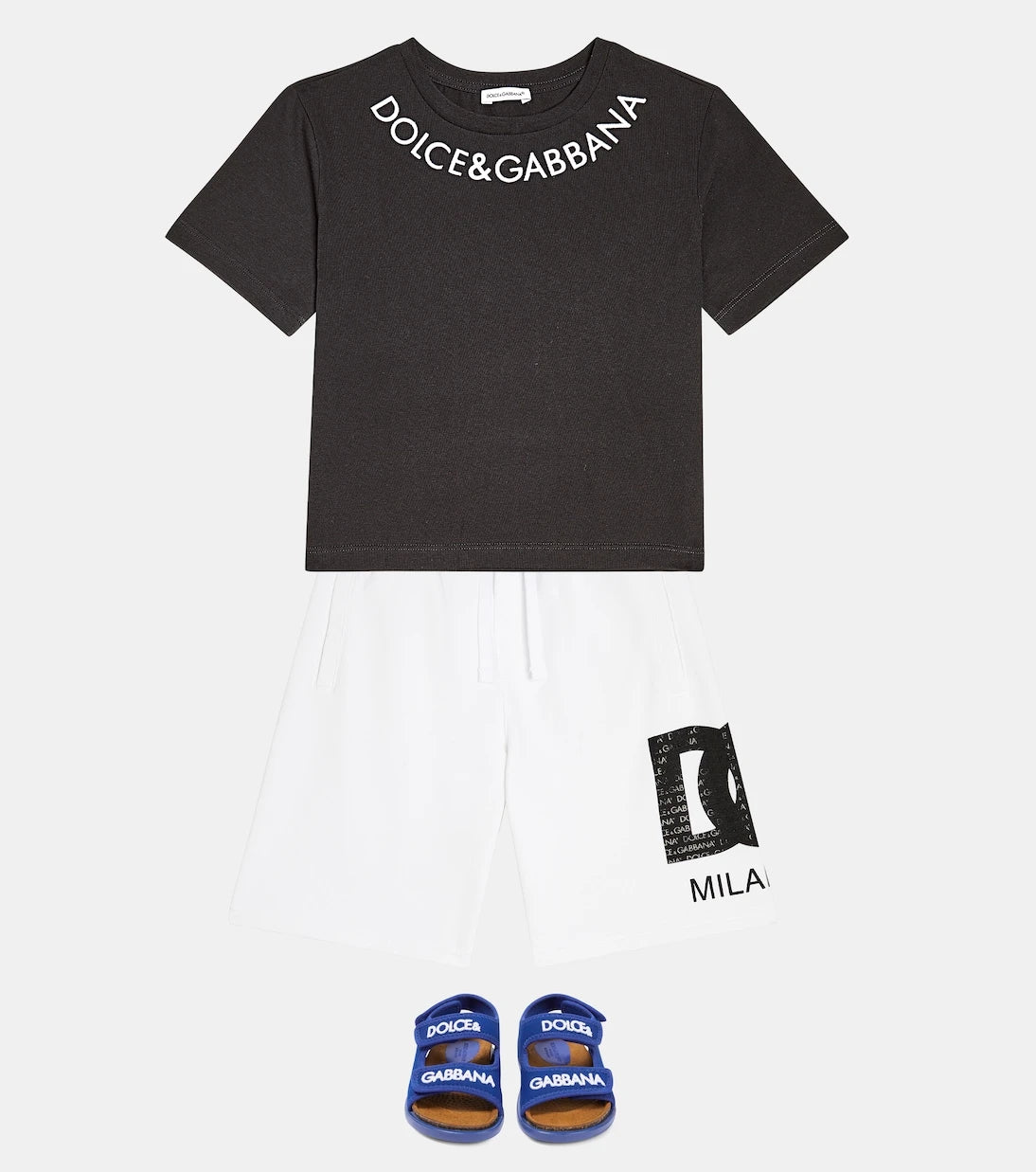 Dolce&Gabbana Kids - Logo cotton jersey shorts