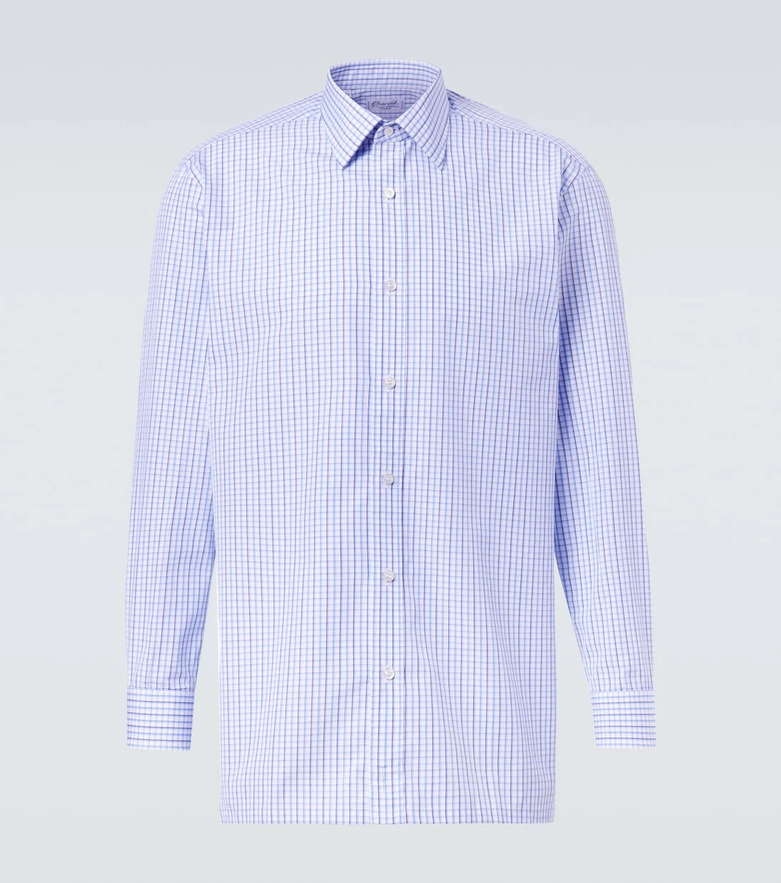 Charvet - Checked cotton poplin shirt