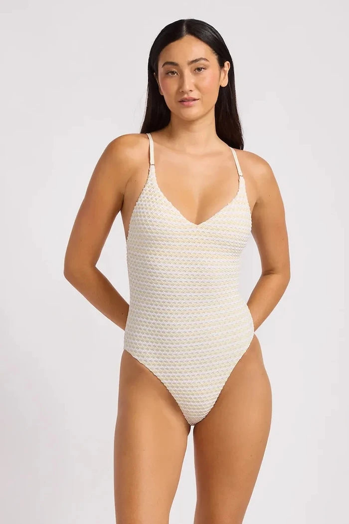 Seafolly Kadın V Yaka Tek Parça Mayo