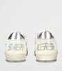 Golden Goose White Leather Ball Star Sneakers