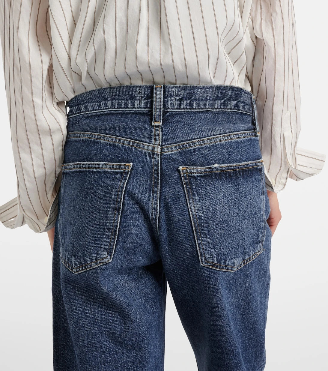 Agolde - Arc cropped mid-rise wide-leg jeans