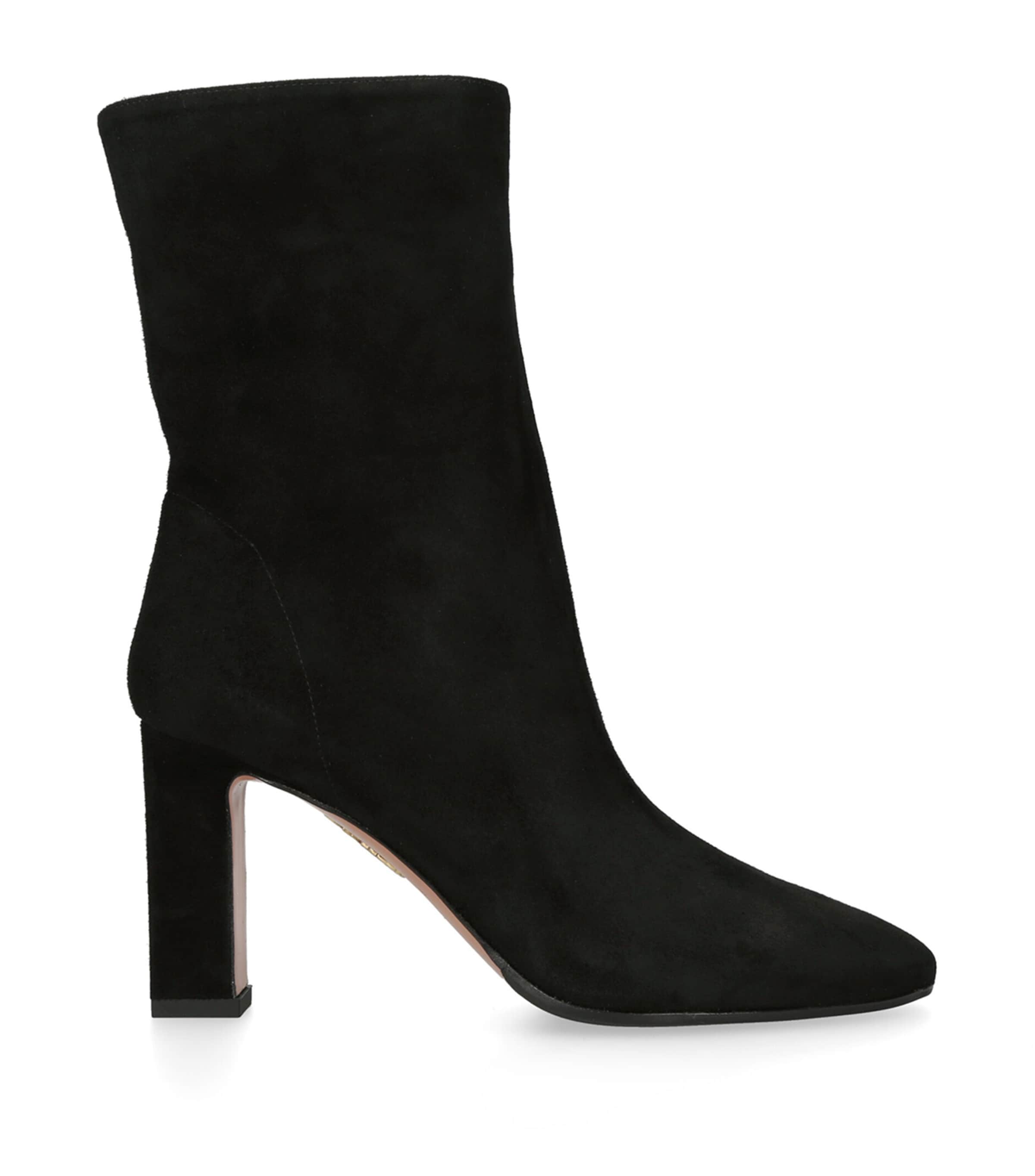 Aquazzura Black Suede Manzoni Boots 85