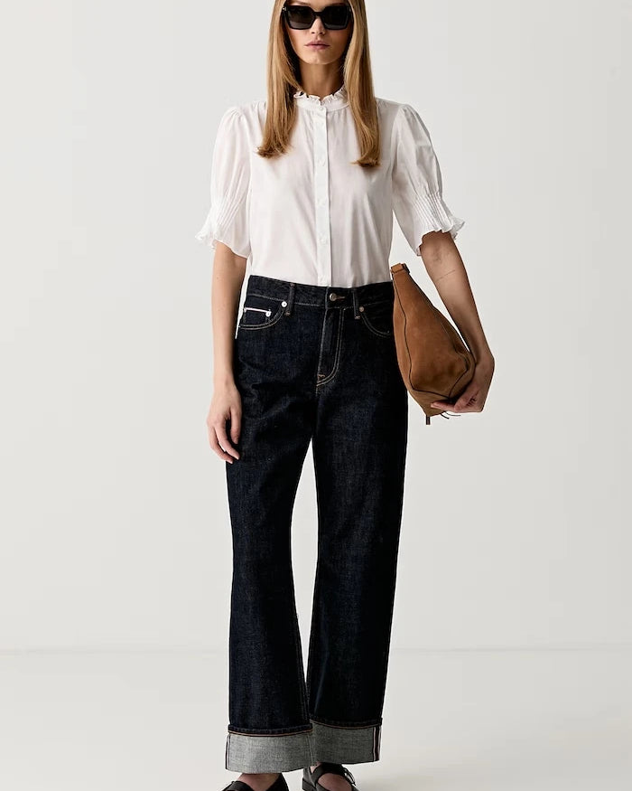 Rag & Bone риза дамска от памук Dakota