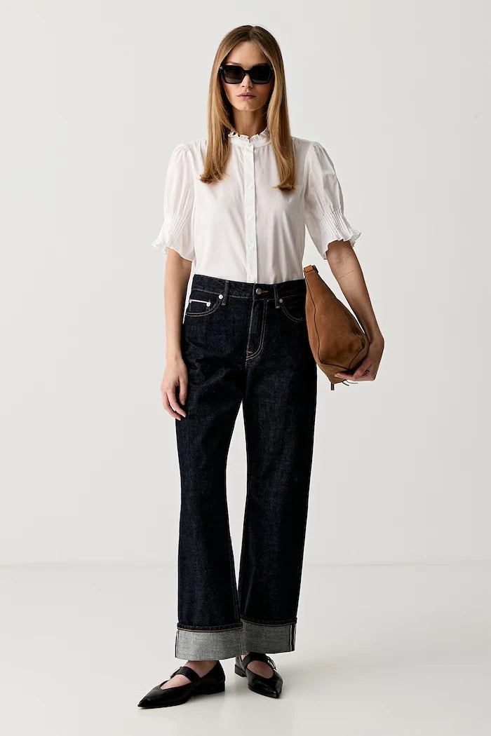 Rag & Bone риза дамска от памук Dakota