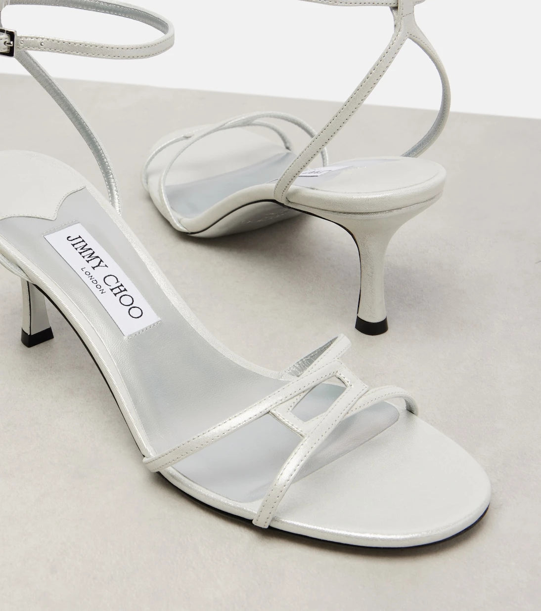 Jimmy Choo - صندل ليو 65 الجلدي