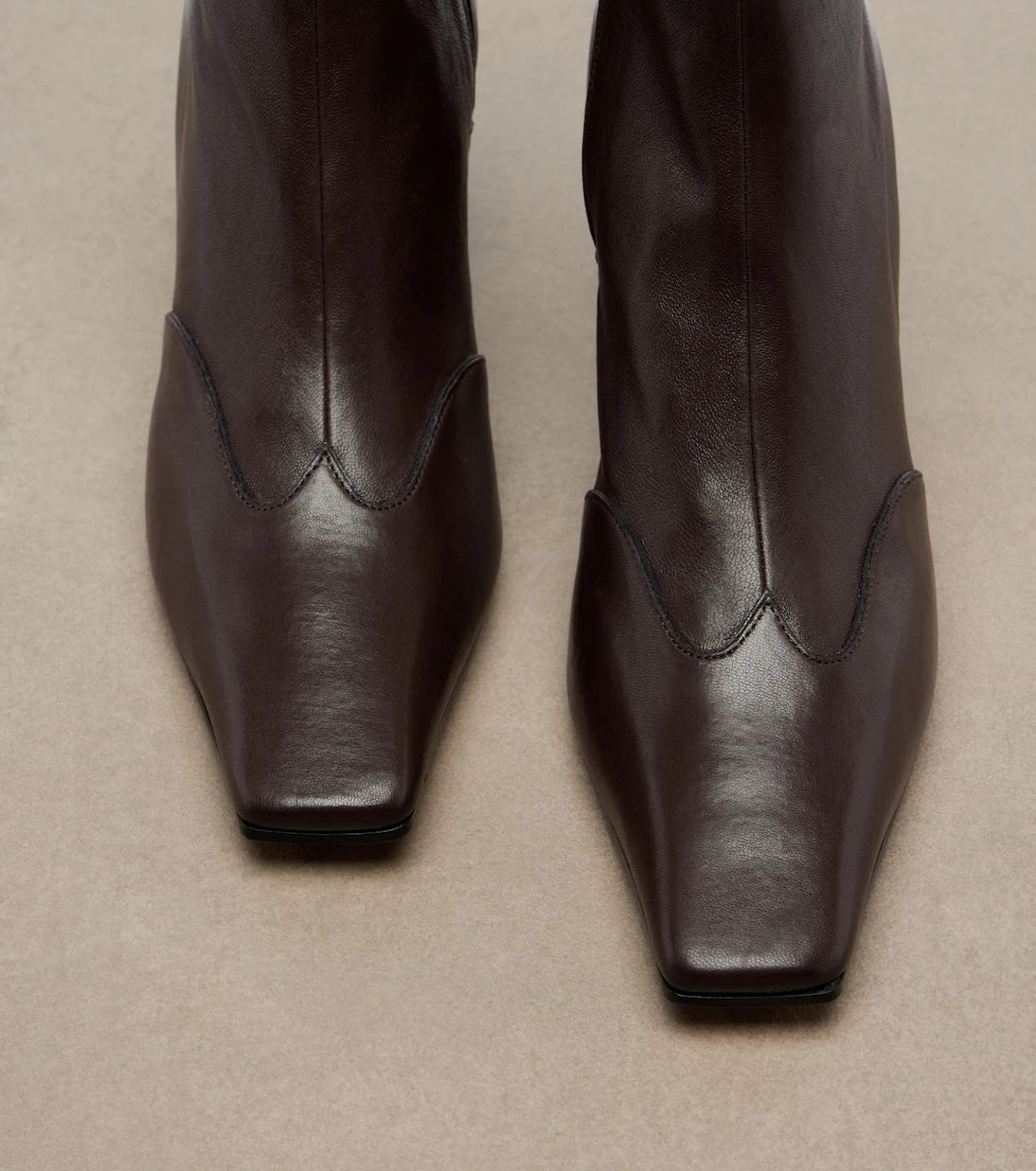 Khaite - Nevada leather ankle boots