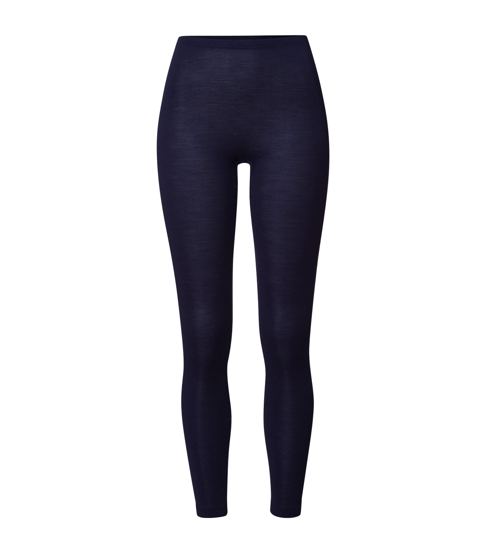 Navy Woolen Silk Leggings