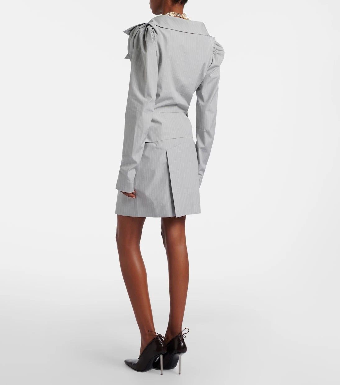Vivienne Westwood - Pinstripe cotton miniskirt