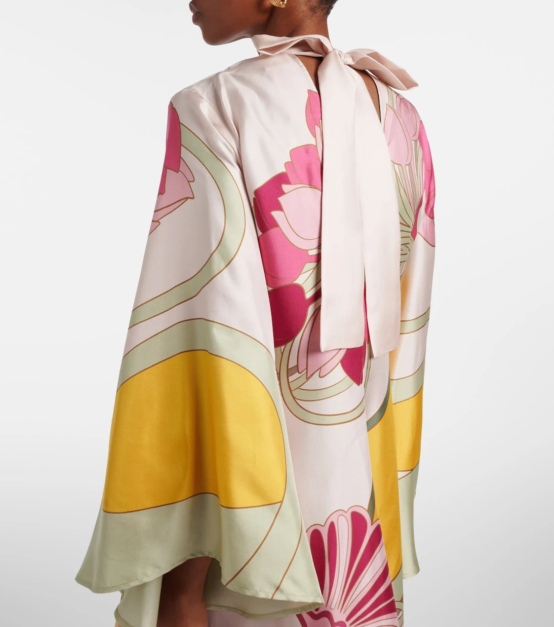 La DoubleJ - Magnifico floral silk twill maxi dres