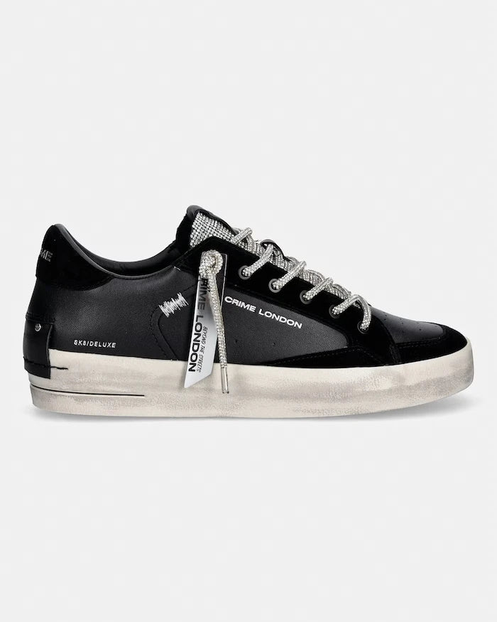 Crime London SK8 DELUXE WEDGE маратонки дамски от кожа