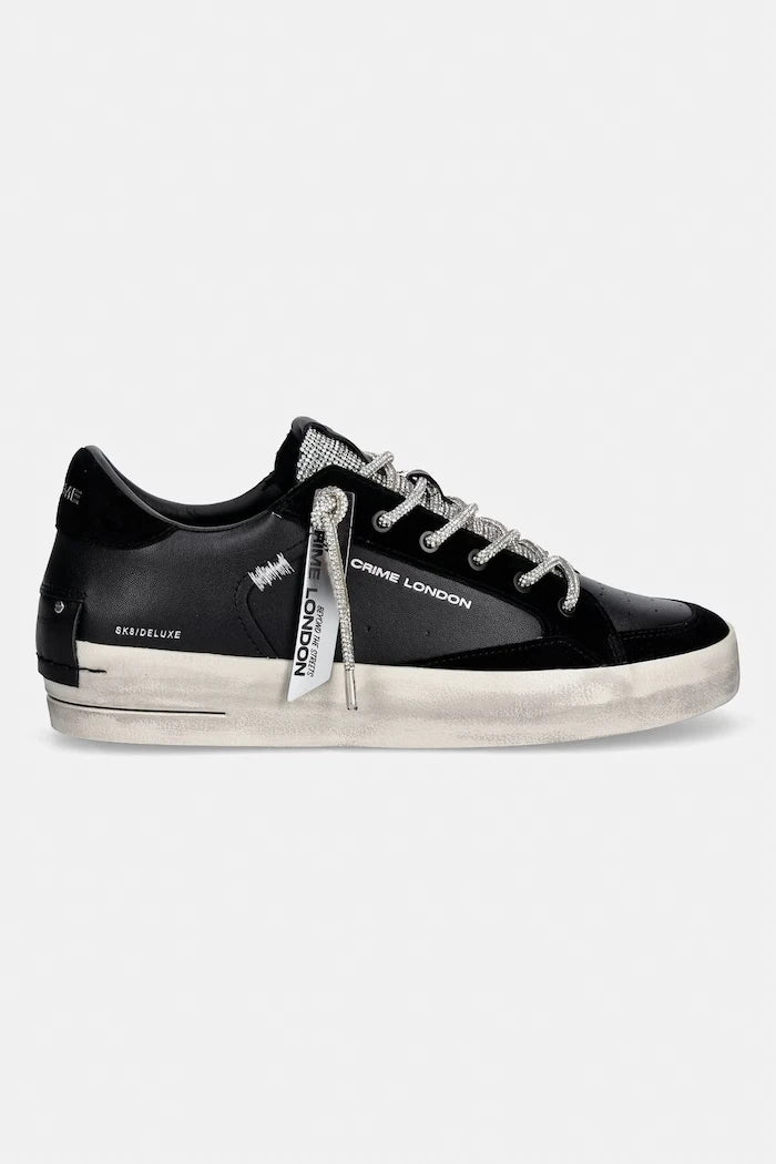 Crime London SK8 DELUXE WEDGE kadın deri spor ayakkabı