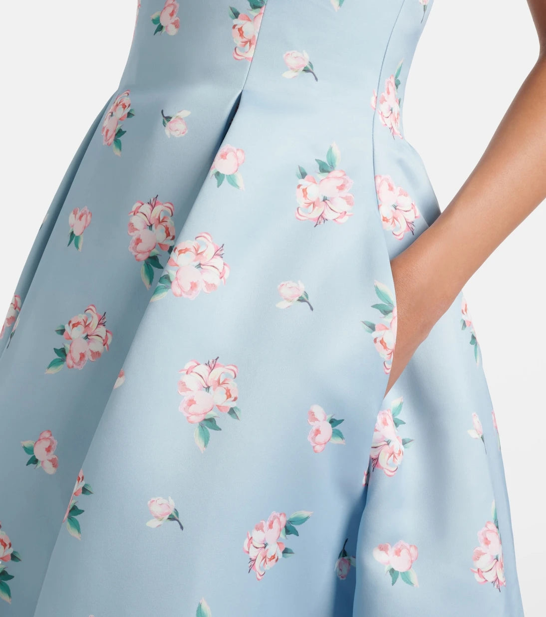 Leo Lin - Nora floral bustier gown