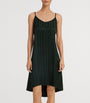 Green Stripe Indra Mini Slip Dress