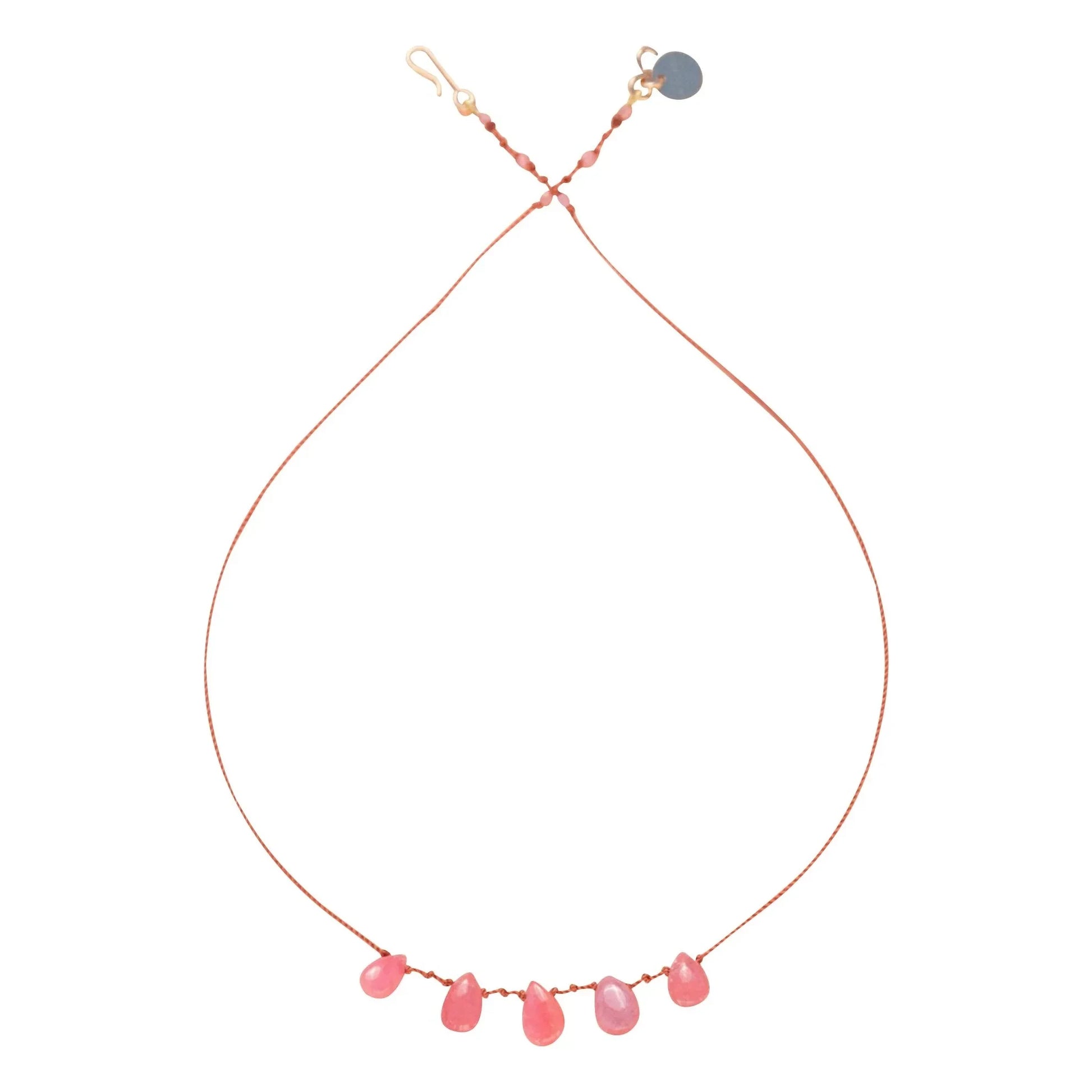 Ivarene - Necklace 5 Drops | Rhodochrosite