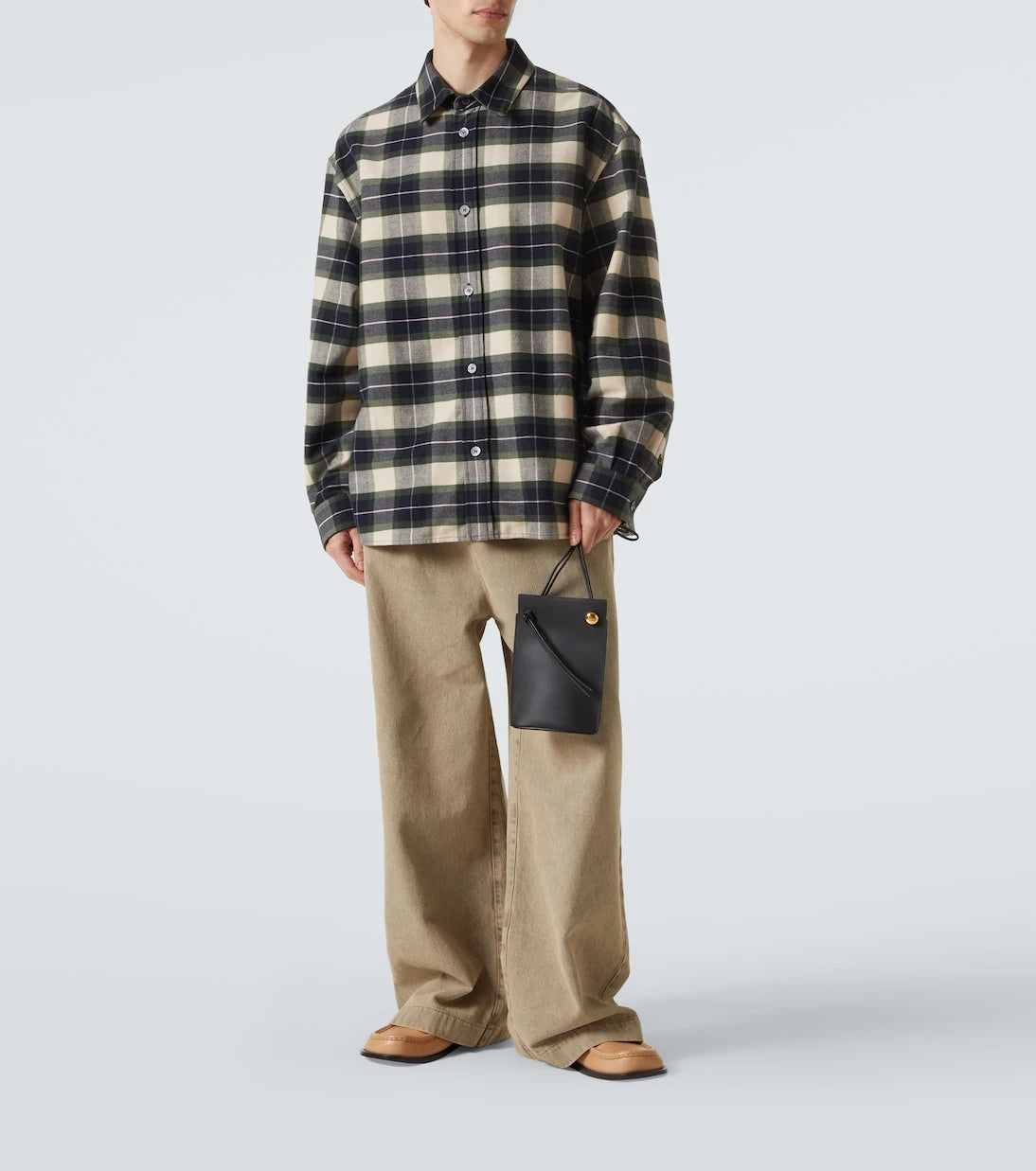 Loewe - Pebble Dice Pocket leather shoulder bag