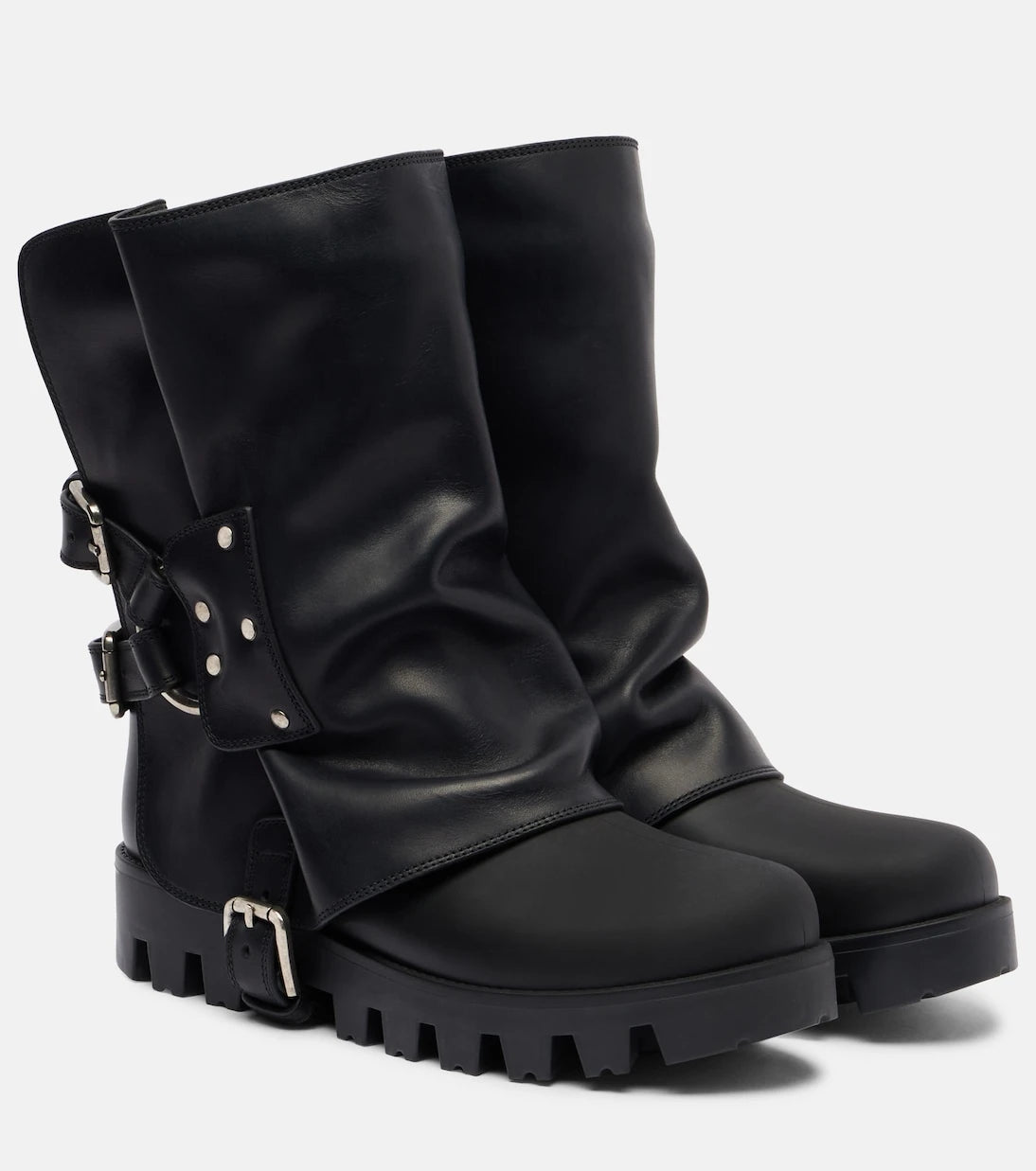Dolce&Gabbana - Leather biker boots