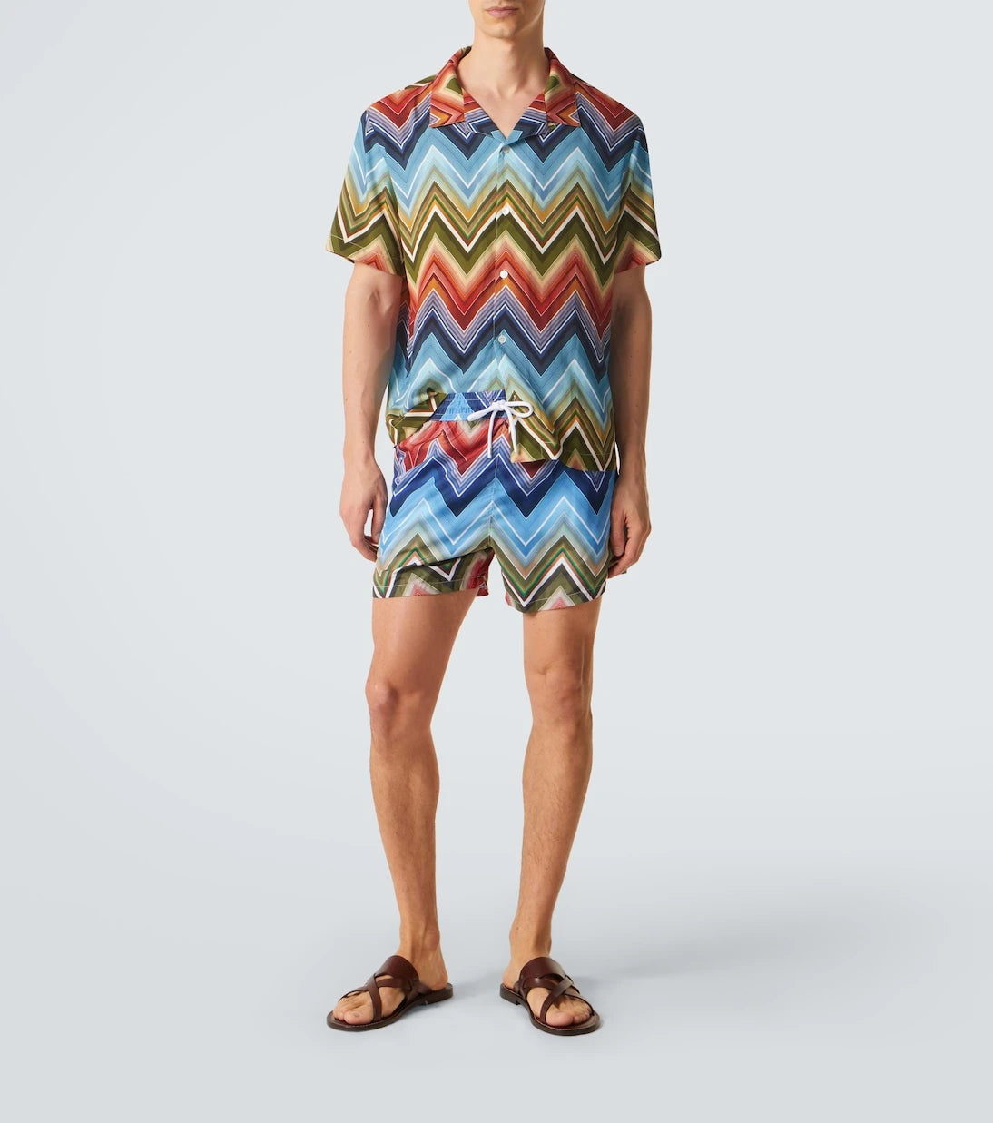 Missoni - Zigzag bowling shirt