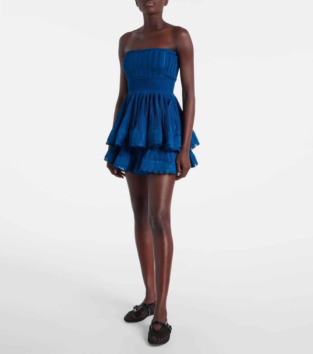 Alaïa - Ribbed-knit skort