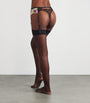 Fleur Du Mal Multi Embroidered Azalea Suspender Belt