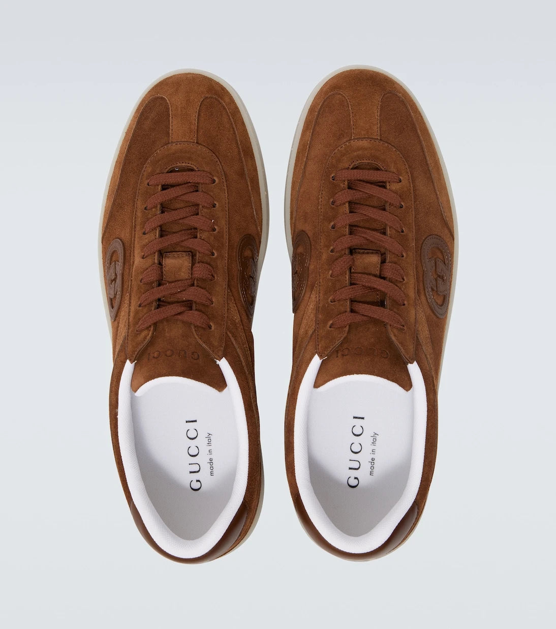 Gucci - G75 suede sneakers