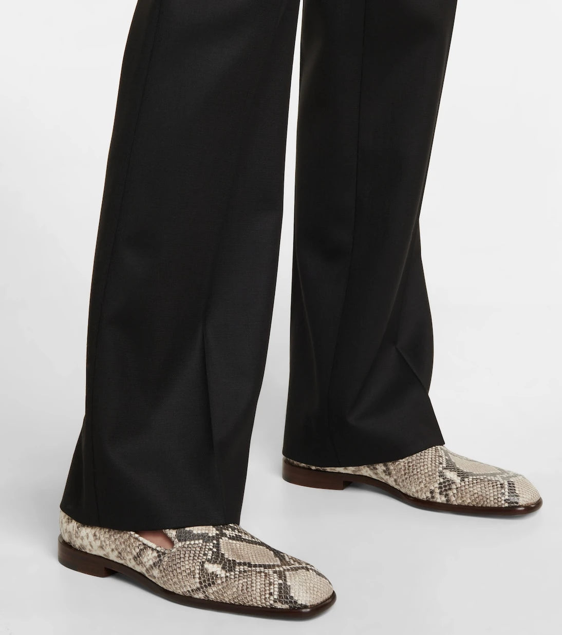 Victoria Beckham - Hanna snake-print leather loafers