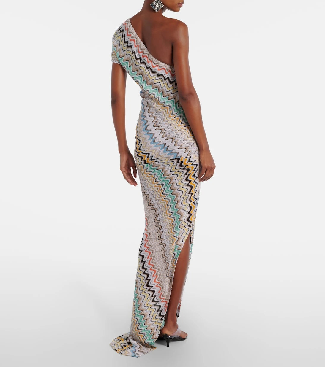 Missoni - Wave one-shoulder maxi dress