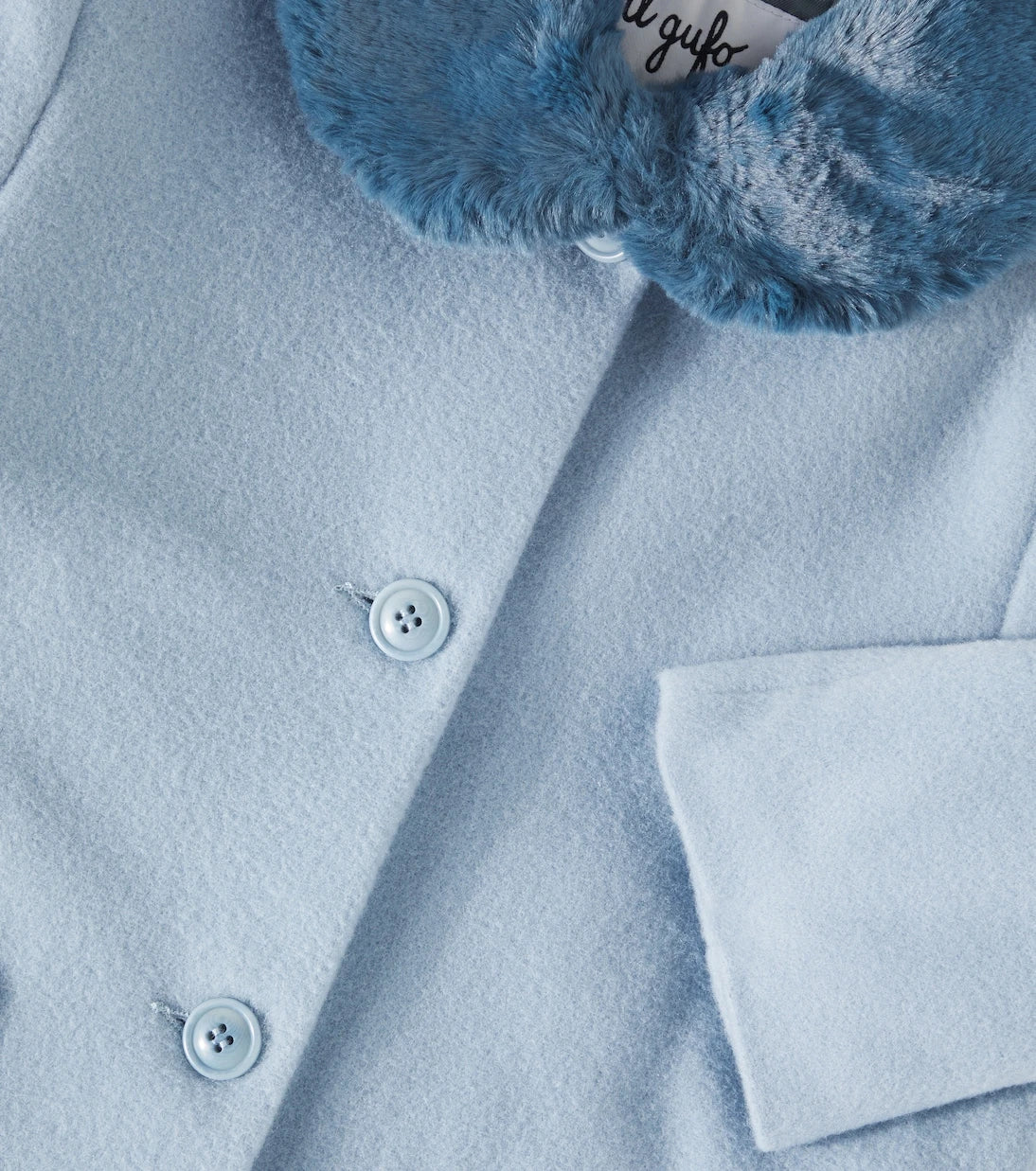 Il Gufo - Faux fur-trimmed wool-blend coat