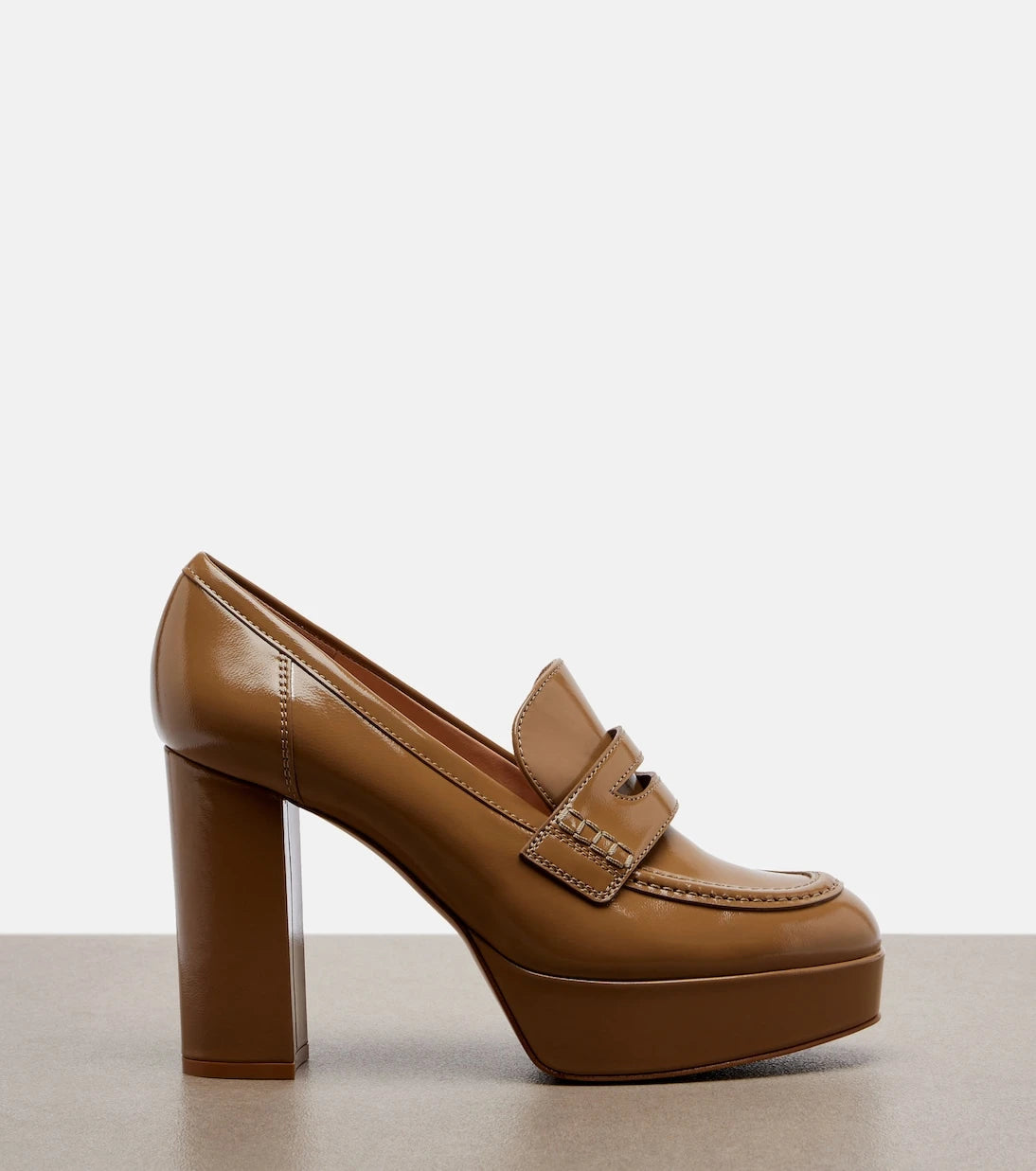 Gianvito Rossi - Jenna leather loafer pumps