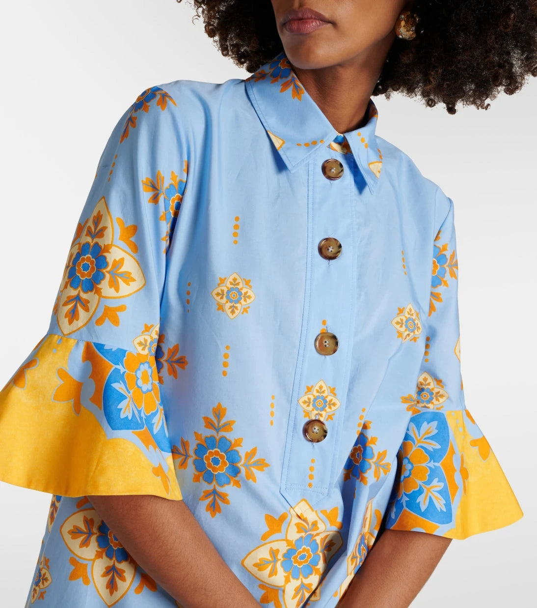 La DoubleJ - Artemis printed cotton poplin maxi dress