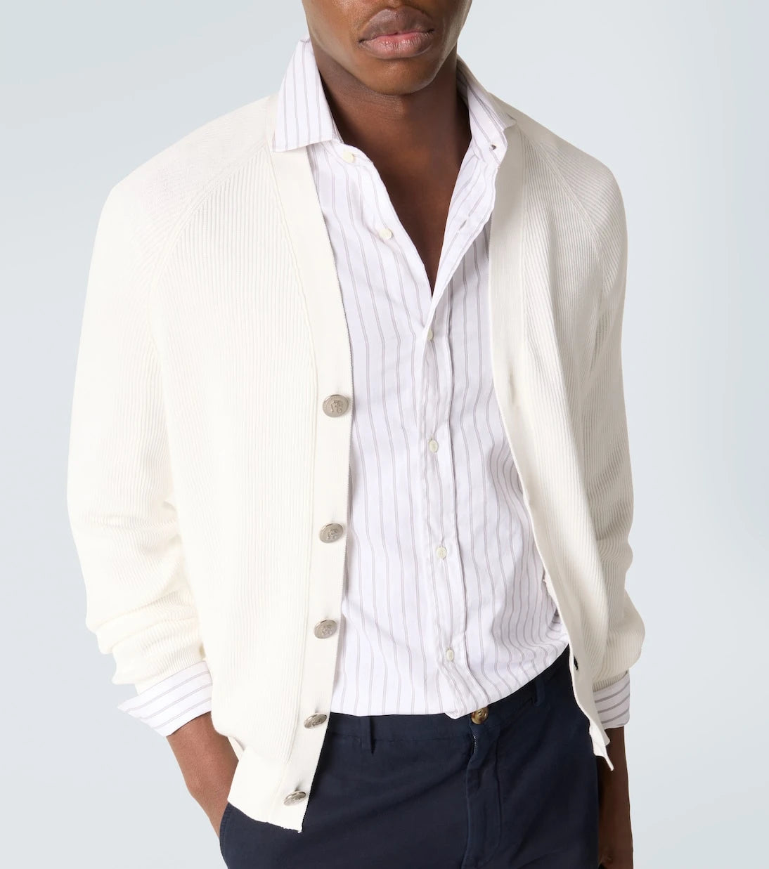 Brunello Cucinelli - Ribbed-knit cotton cardigan