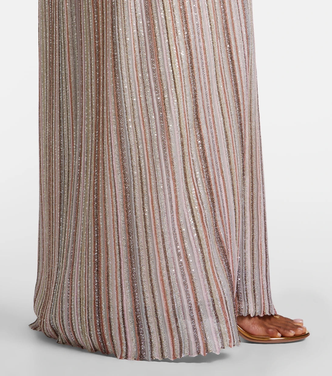 Missoni - Striped lamé gown