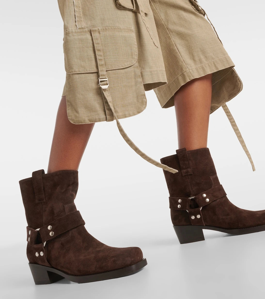 Paris Texas - Roxy 45 suede biker boots