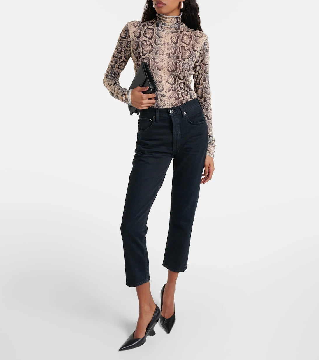 Agolde - Riley Crop high-rise slim jeans