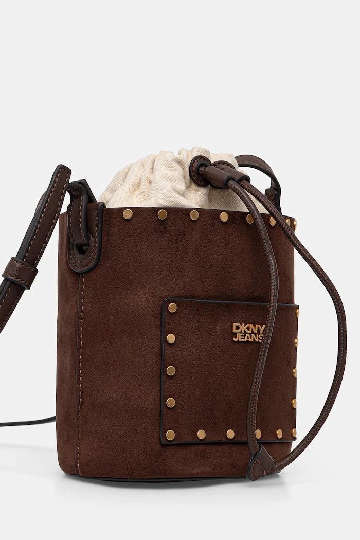 DKNY uzun saplı kadın süet görünümlü çanta PAYTON