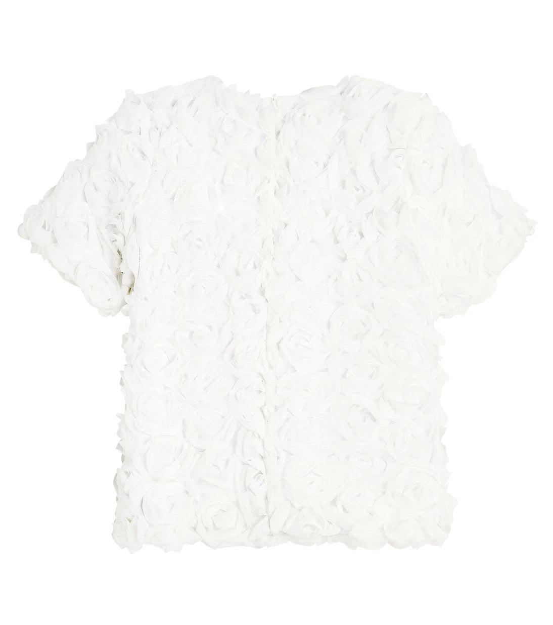 Caroline Bosmans - Floral-appliqué tulle top