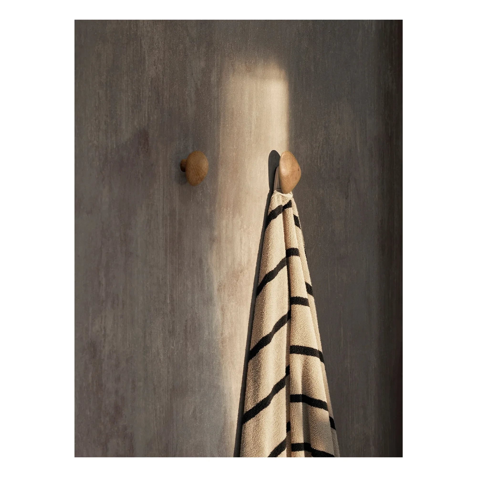 Ferm Living - Cairn wooden coat hooks - Set of 2 | Light oak