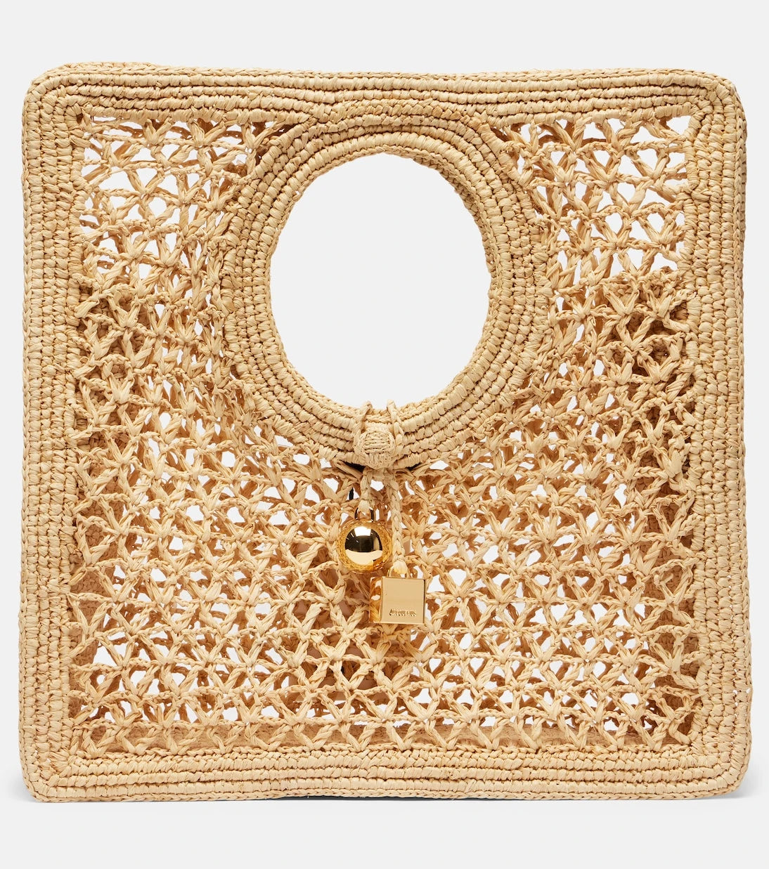 Jacquemus - Spiaggia Small raffia tote bag