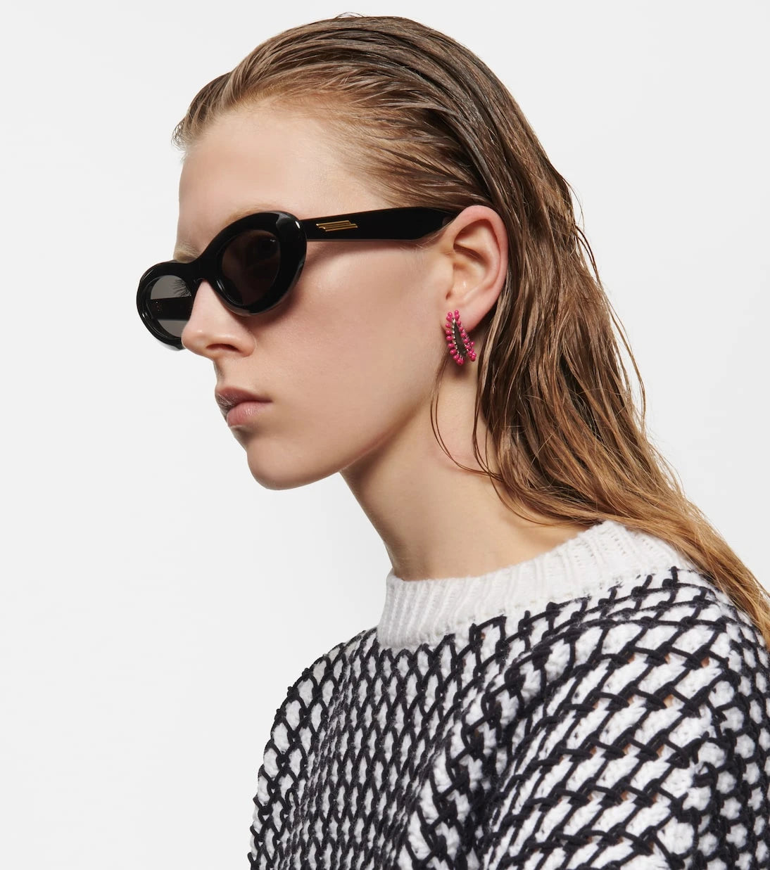Bottega Veneta - Bombe oval sunglasses