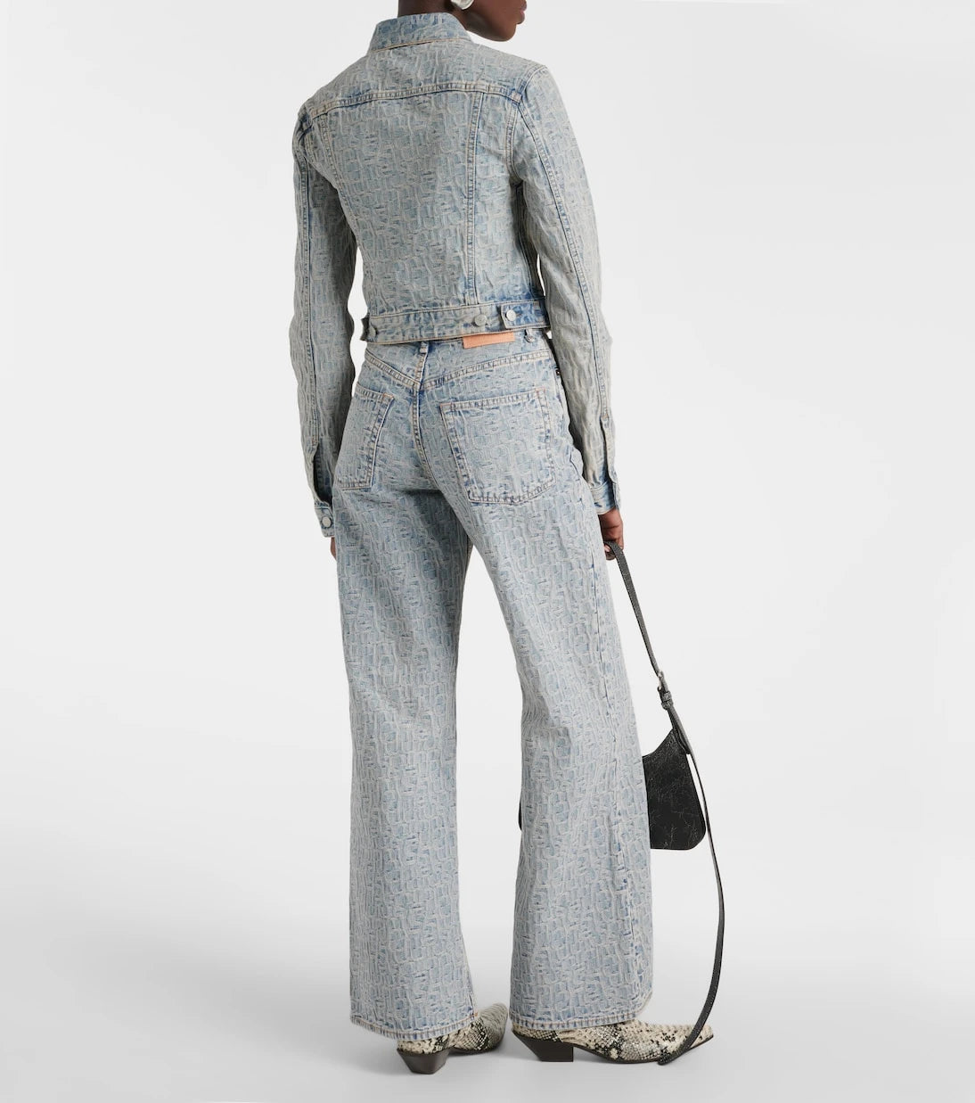 Acne Studios - Cropped jacquard denim jacket