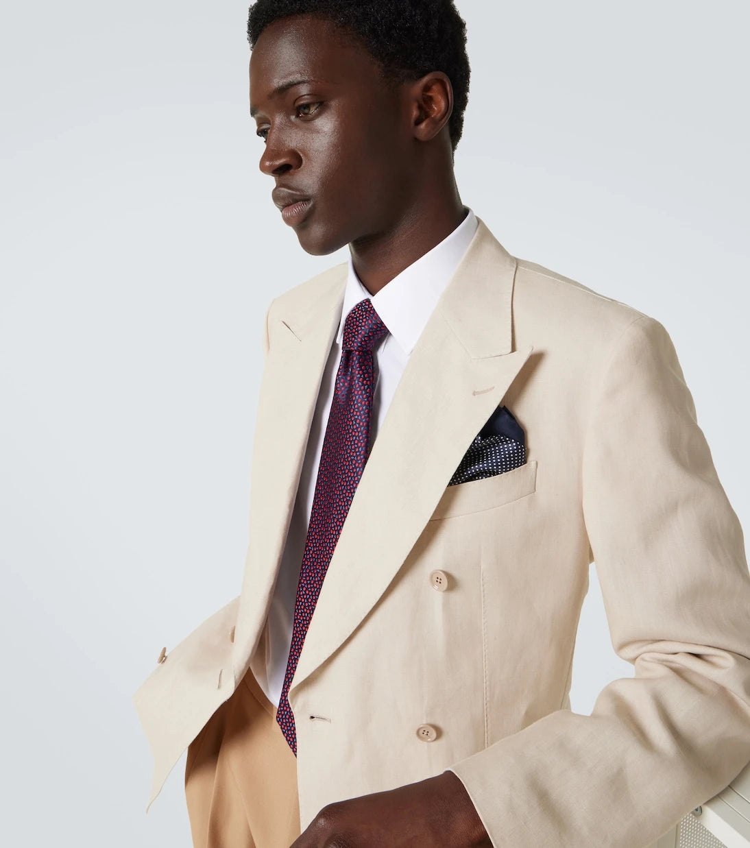 Charvet - Polka-dot silk pocket square