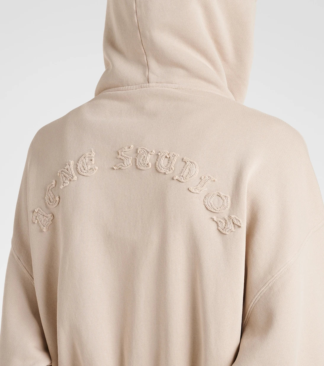 Acne Studios - سويت شيرت بغطاء للرأس من القطن المطرز
