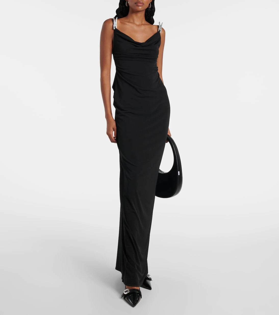 Coperni - Logo leather slingback pumps