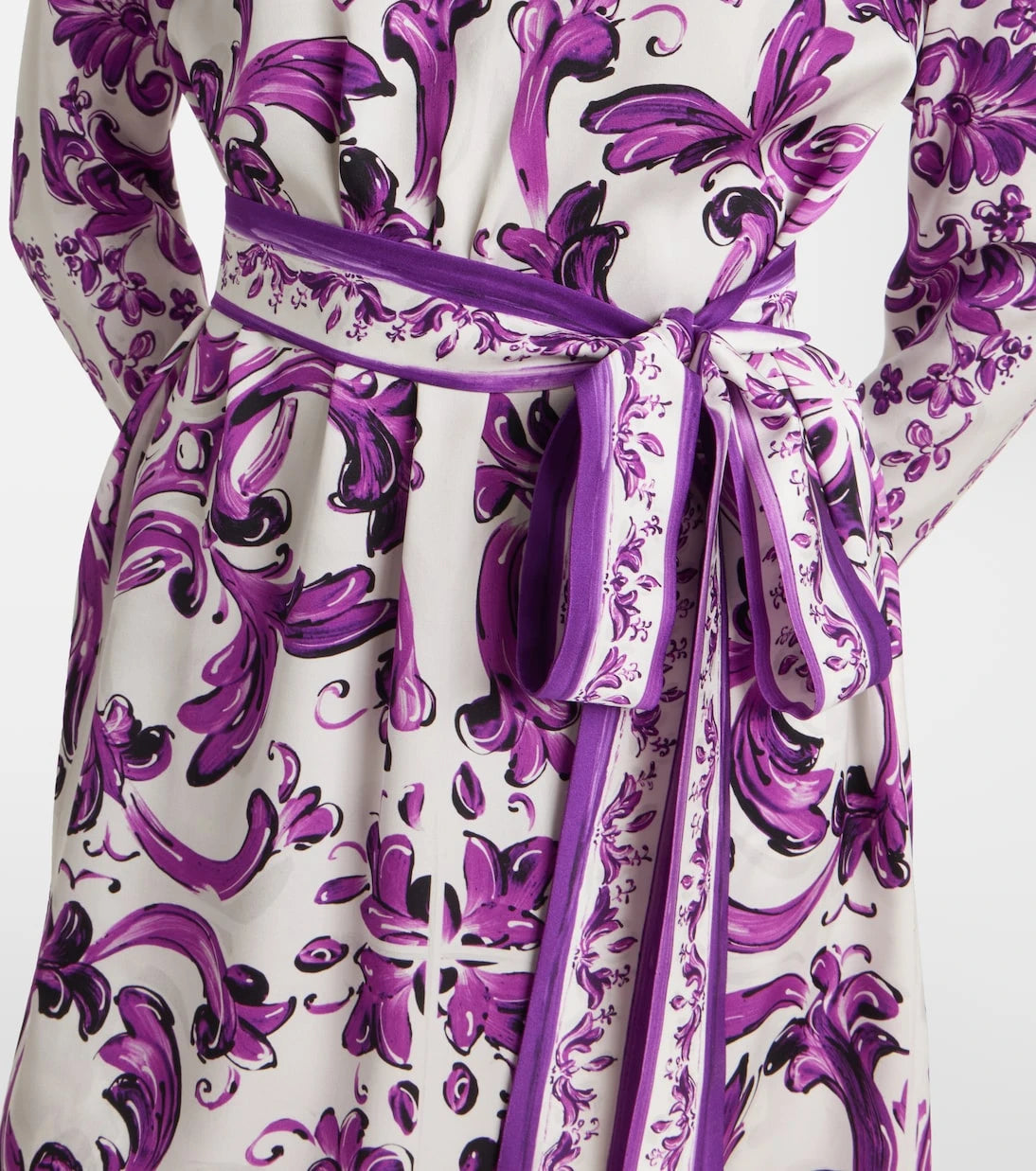 Dolce&Gabbana - Majolica silk-blend minidress