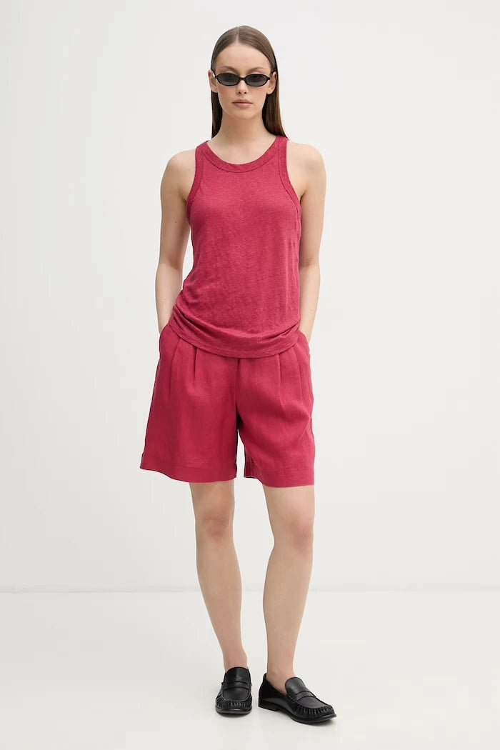 United Colors of Benetton топ дамски от лен