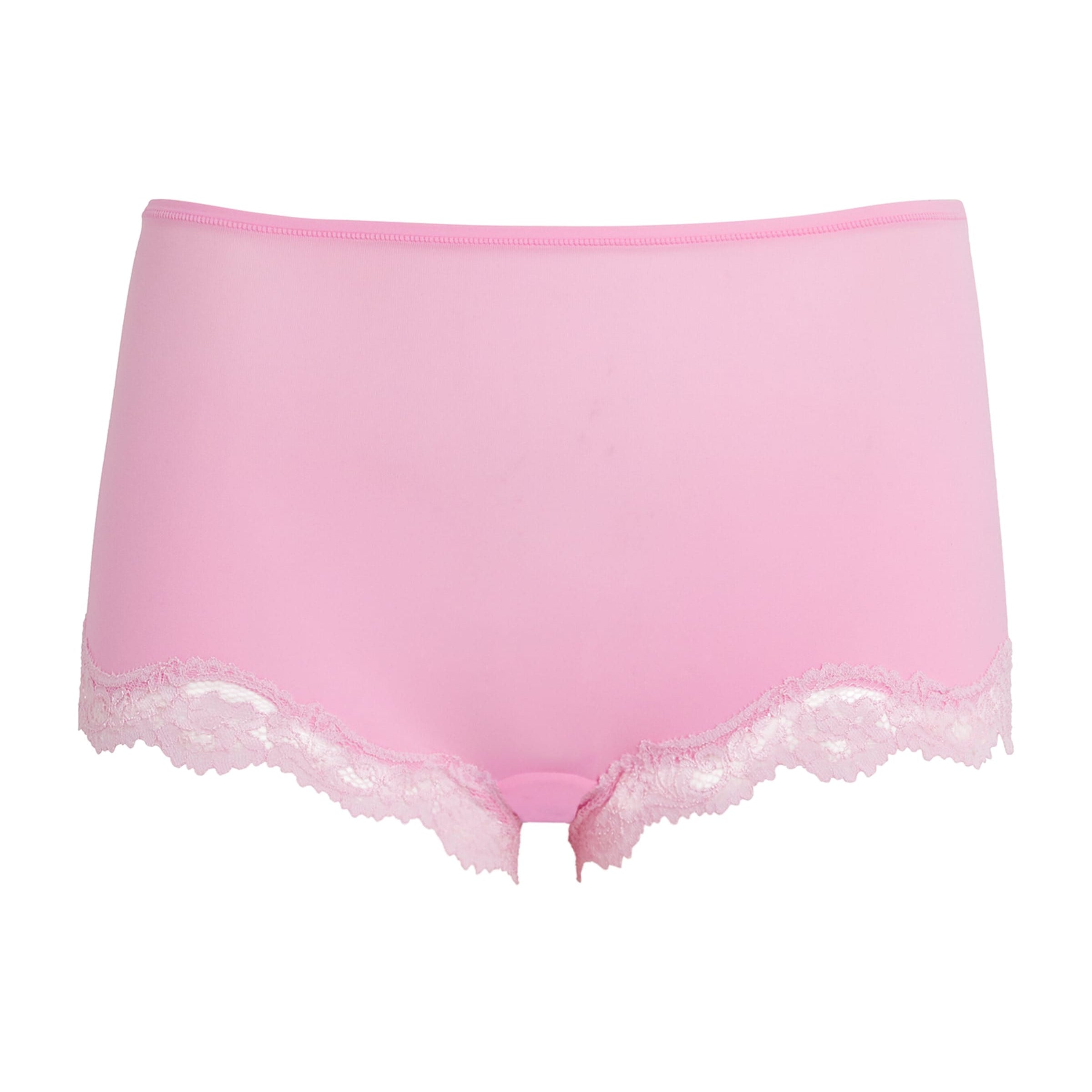 Skims Pink Lace-Trim Fits Everybody Boyshort Briefs