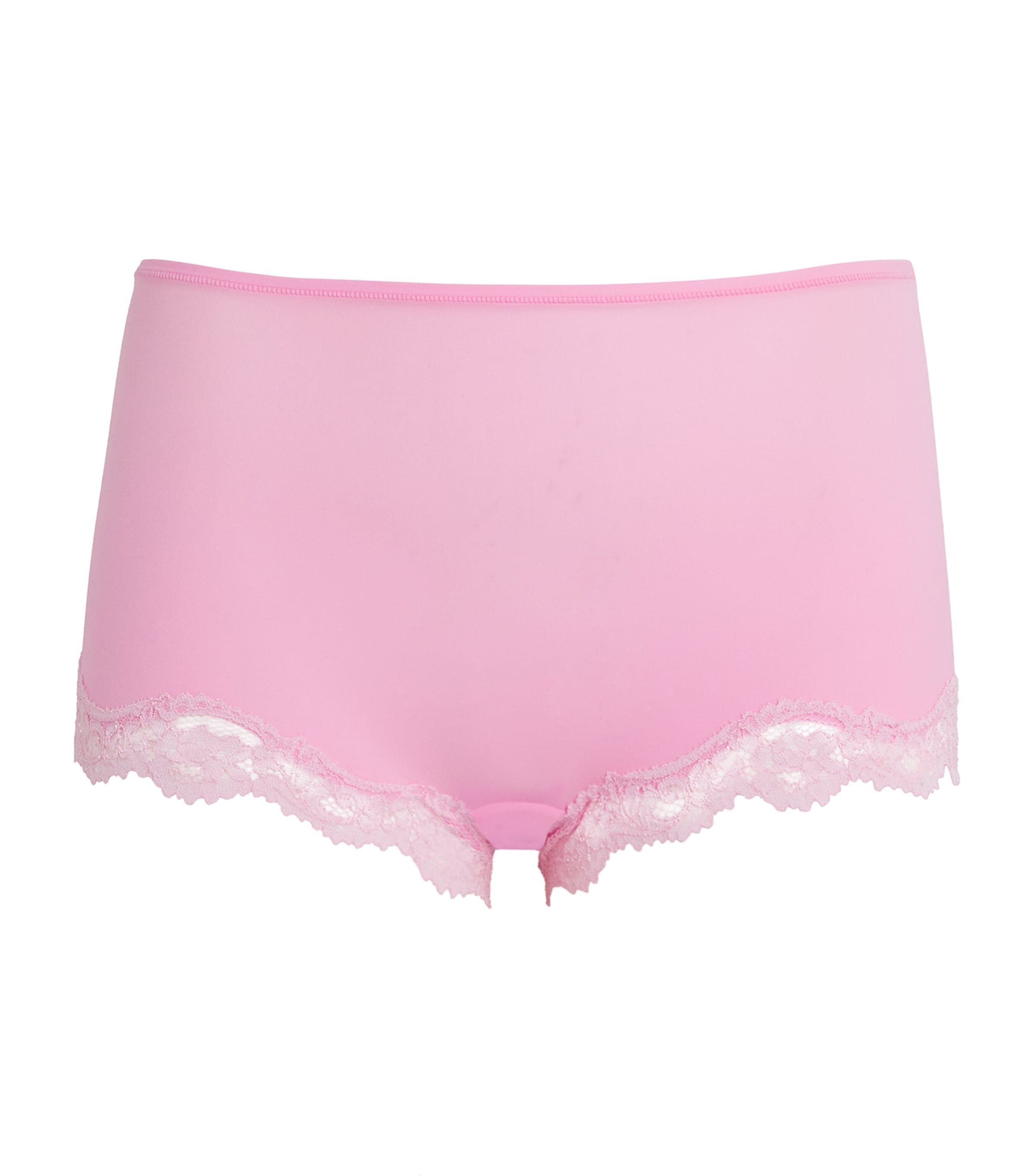 Skims Pink Lace-Trim Fits Everybody Boyshort Briefs