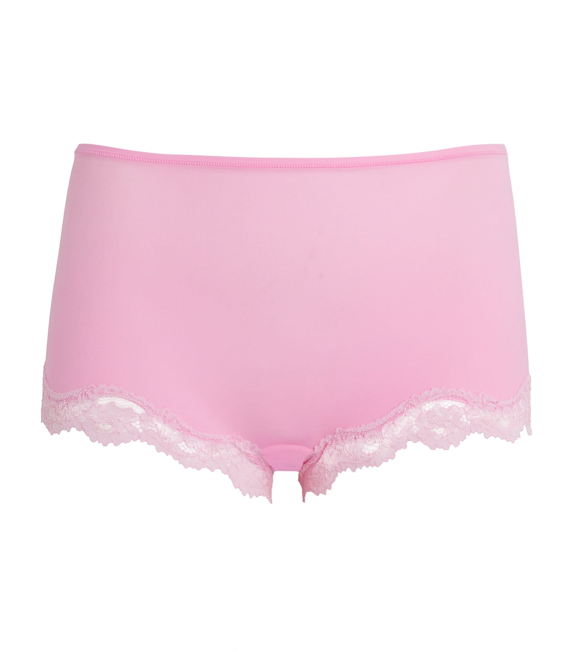 Skims Pink Lace-Trim Fits Everybody Boyshort Briefs