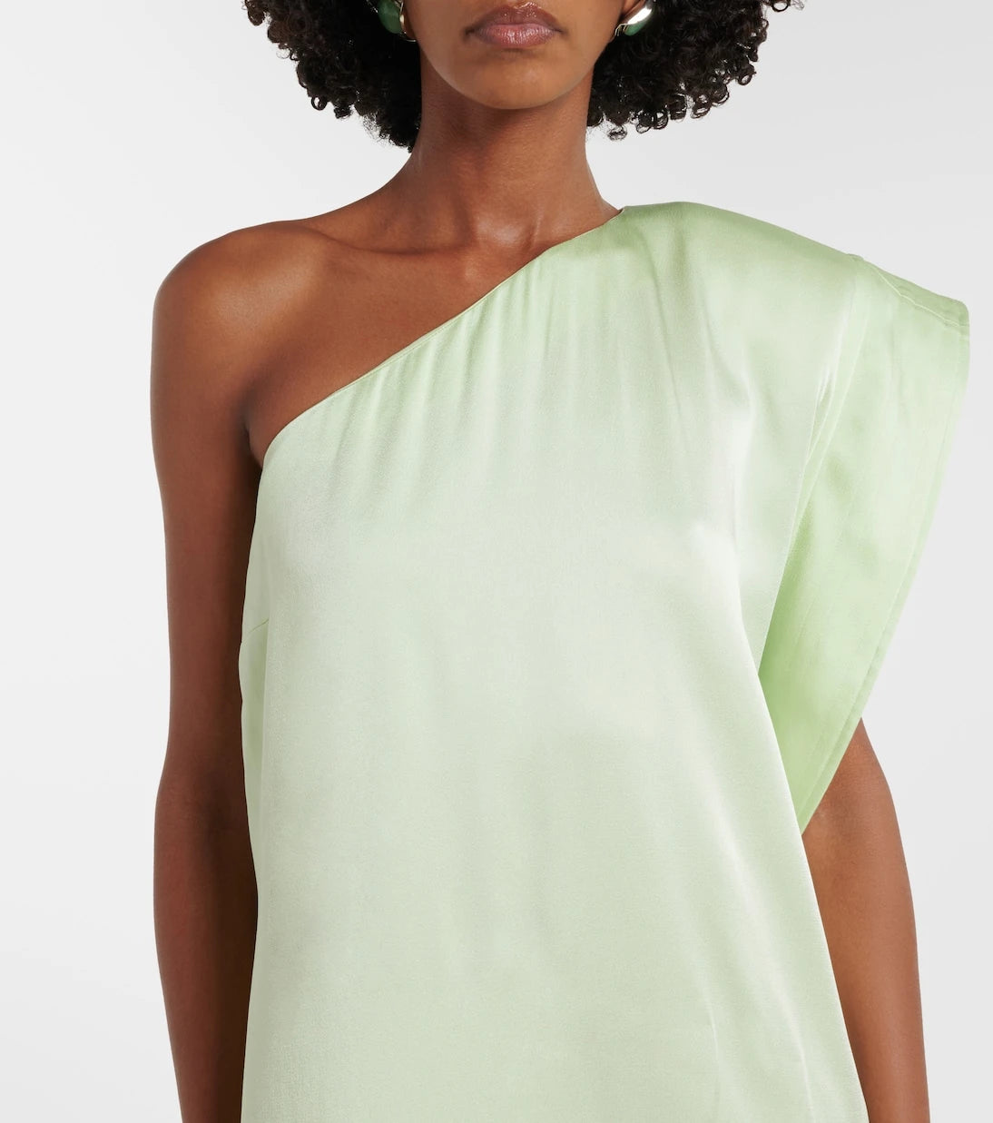 Stella McCartney - Envers asymmetric satin cocktail dress
