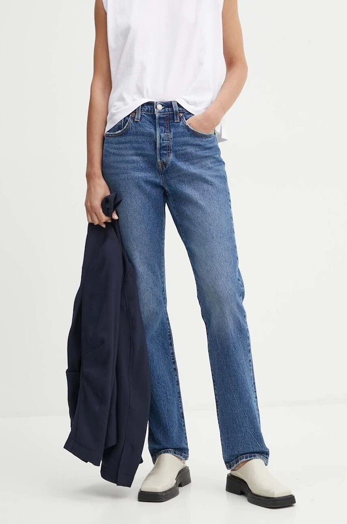 Levi's дънки straight дамски 501® JEANS FOR WOMEN