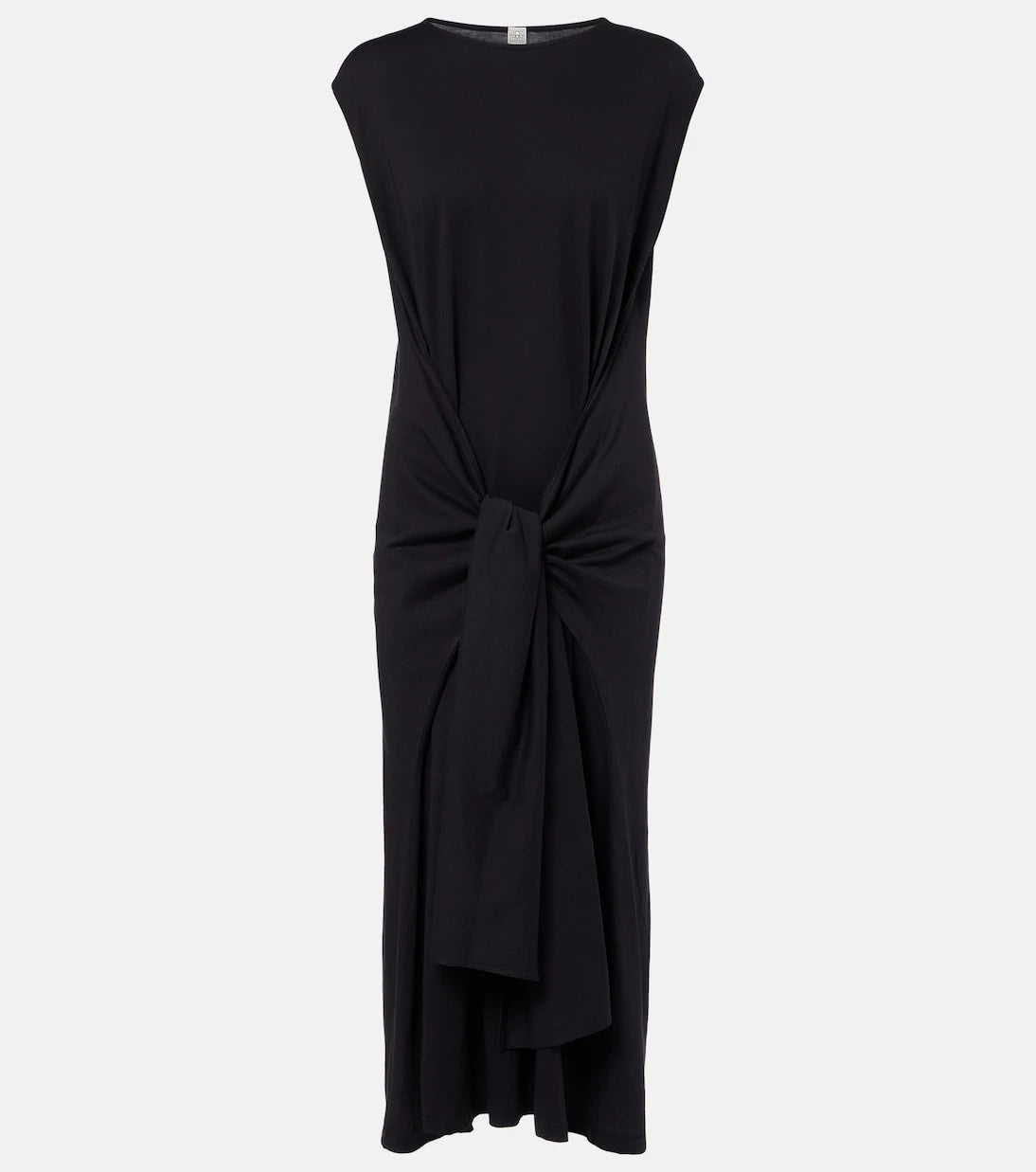 Toteme - Gathered cotton jersey midi dress